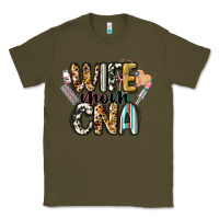 Army Green wife mom cna Classic Tee - CowGirlArtShop