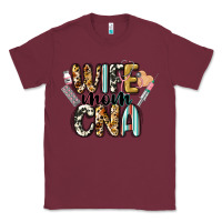 Burgundy wife mom cna Classic Tee - CowGirlArtShop