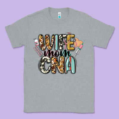 Wife Mom Cna Classic Tee Designed By Cowgirlartshop