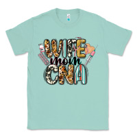 Seafoam wife mom cna Classic Tee - CowGirlArtShop