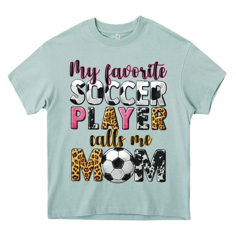My Favorite Soccer Player Calls Me Mom Heavy Core Tee by CowGirlArtShop | Teevron