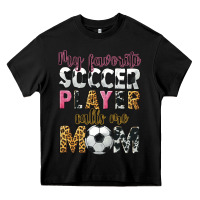 Black my favorite soccer player calls me mom Heavy Core Tee - CowGirlArtShop