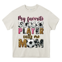 Cream my favorite soccer player calls me mom Heavy Core Tee - CowGirlArtShop