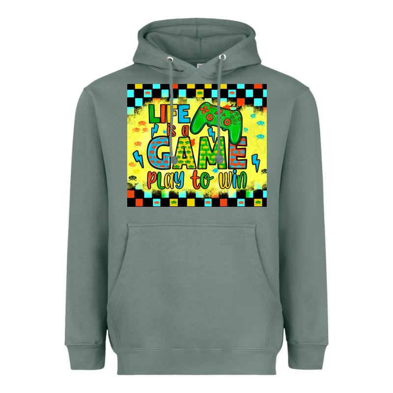 Life Is A Game Play To Win Heavyweight Hoodie by JahusDesignShop | Teevron