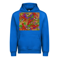 Cobalt mardi gras crawfish king cake Urban Hoodie - RanaPortraitStore