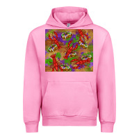 Fuchsia Pink mardi gras crawfish king cake Urban Hoodie - RanaPortraitStore