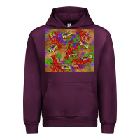 Mauve Wine mardi gras crawfish king cake Urban Hoodie - RanaPortraitStore