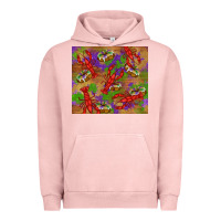Pigment Salmon mardi gras crawfish king cake Urban Hoodie - RanaPortraitStore