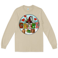 Mushroom Christmas Gnome Long Sleeve Tee - FaDigitalArtStudio