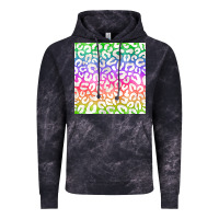 Cloud Black watercolor rainbow leopard seamless pattern Vintage Hoodie - BundleAndBundleShop
