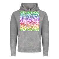 Cloud Rock watercolor rainbow leopard seamless pattern Vintage Hoodie - BundleAndBundleShop