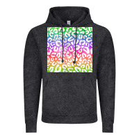 Vintage Arctic watercolor rainbow leopard seamless pattern Vintage Hoodie - BundleAndBundleShop
