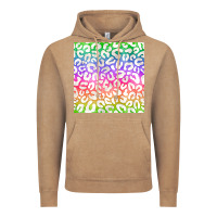 Vintage Coffee watercolor rainbow leopard seamless pattern Vintage Hoodie - BundleAndBundleShop