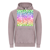 Vintage Zinc watercolor rainbow leopard seamless pattern Vintage Hoodie - BundleAndBundleShop