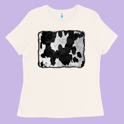 Cowhide Ladies Tee Designed By Cowcowdesign