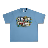 Pebble Blue Army mom Mother's Day Urban Heavy Tee - FaDigitalArtStudio