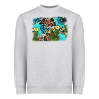 Heather Grey cactus gemstone background Heavyweight Sweatshirt - AdoDesignShop