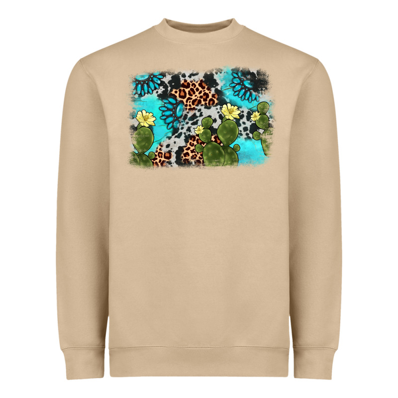 Cactus Gemstone Background Heavyweight Sweatshirt by AdoDesignShop | Teevron