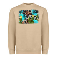 Mushroom cactus gemstone background Heavyweight Sweatshirt - AdoDesignShop