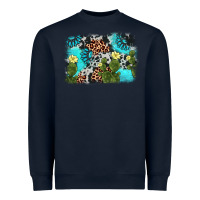 Navy cactus gemstone background Heavyweight Sweatshirt - AdoDesignShop