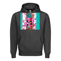 Charcoal Heather v.d xoxo gemstone Zipper Hoodie - AdoDesignShop