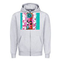 Heather Grey v.d xoxo gemstone Zipper Hoodie - AdoDesignShop