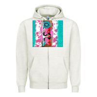 Oatmeal Heather v.d xoxo gemstone Zipper Hoodie - AdoDesignShop