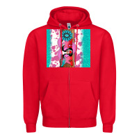 Red v.d xoxo gemstone Zipper Hoodie - AdoDesignShop