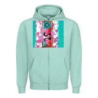 Seafoam v.d xoxo gemstone Zipper Hoodie - AdoDesignShop