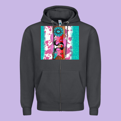 V.d Xoxo Gemstone Zipper Hoodie Designed By Adodesignshop