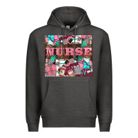 Charcoal Heather Nurse Premium Hoodie - LillyAllenDesigns