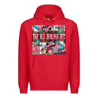 Red Nurse Premium Hoodie - LillyAllenDesigns