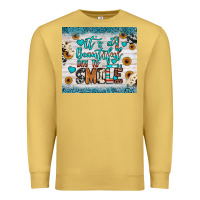 Antique Gold it’s a beautiful day to smile Premium Sweatshirt - JahusDesignShop