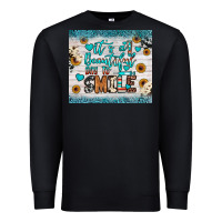 Black it’s a beautiful day to smile Premium Sweatshirt - JahusDesignShop