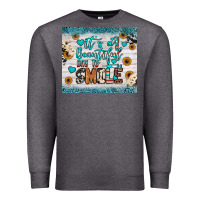 Charcoal Heather it’s a beautiful day to smile Premium Sweatshirt - JahusDesignShop