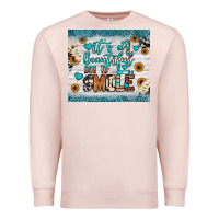 Pale Pink it’s a beautiful day to smile Premium Sweatshirt - JahusDesignShop