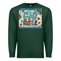 Sports Green it’s a beautiful day to smile Premium Sweatshirt - JahusDesignShop