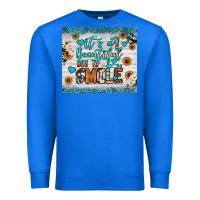 True Royal it’s a beautiful day to smile Premium Sweatshirt - JahusDesignShop