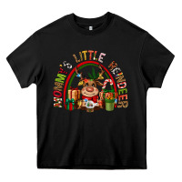 Black mommys little reindeer christmas Heavy Core Tee - CowGirlArtShop