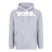 Heather Grey vote   election voting political long sleeve t shirt Heavyweight Hoodie - linhVisuals
