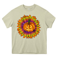 Mossy Halloween Sunflower Heavy Core Tee - RanaPortraitStore