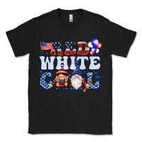 Black Red white cool with gnomies 4th of july Classic Tee - HowdyJamesFarm
