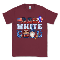 Burgundy Red white cool with gnomies 4th of july Classic Tee - HowdyJamesFarm
