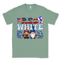 Sage Red white cool with gnomies 4th of july Classic Tee - HowdyJamesFarm