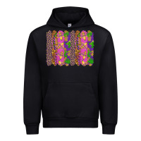Black mardi gras brushstrokes Urban Hoodie - RanaPortraitStore