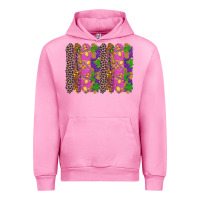 Fuchsia Pink mardi gras brushstrokes Urban Hoodie - RanaPortraitStore