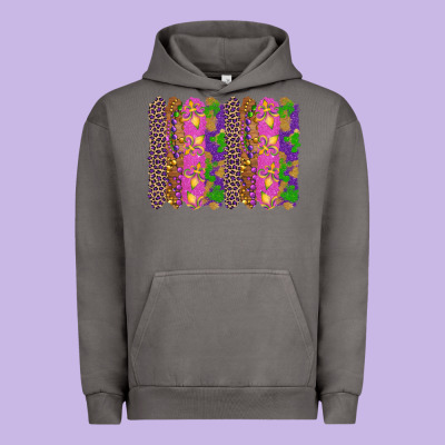 Mardi Gras Brushstrokes Urban Hoodie Designed By Ranaportraitstore