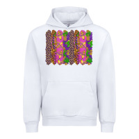 White mardi gras brushstrokes Urban Hoodie - RanaPortraitStore