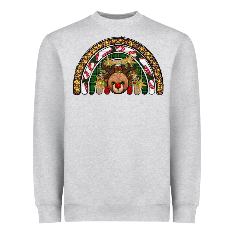 Reindeer Rainbow Christmas Heavyweight Sweatshirt by AdoDesignShop | Teevron