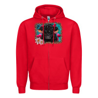 Red v.d belted galloway cow Zipper Hoodie - AdoDesignShop